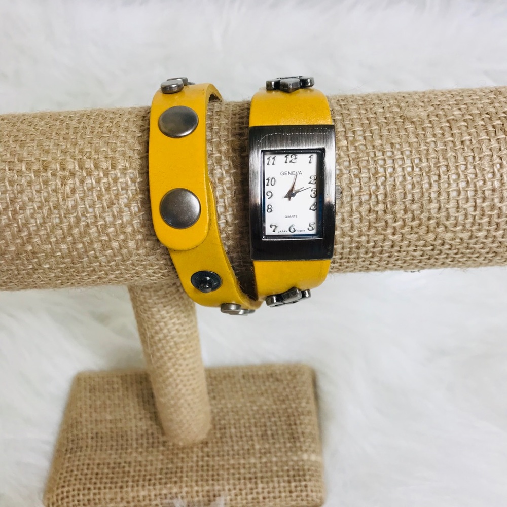 Yellow Strap Bracelet Watch